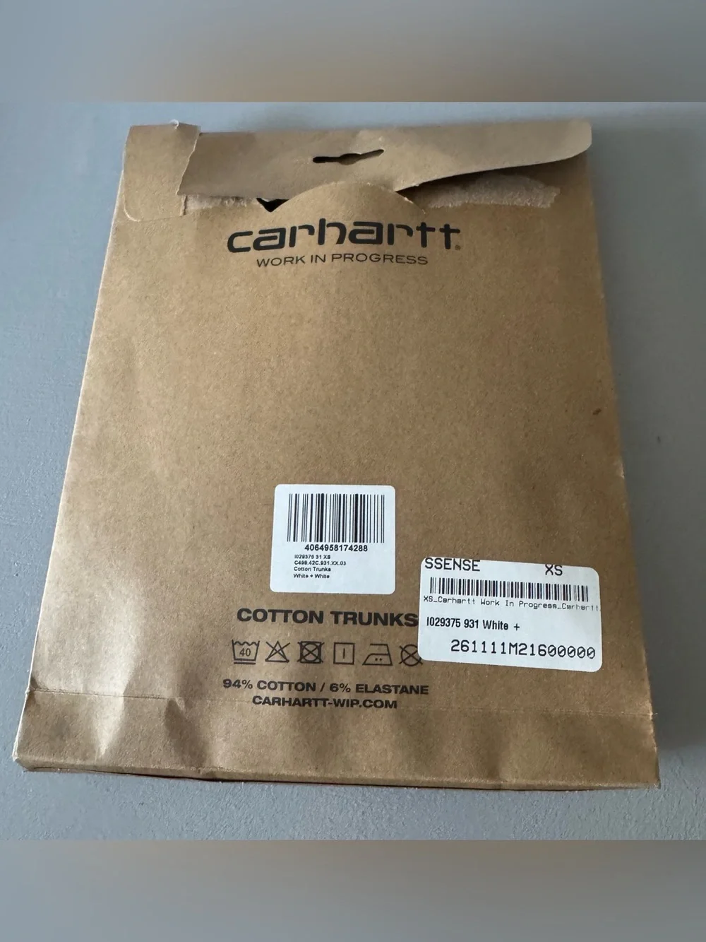 Carhartt White Men’s Stretch Boxer Briefs - Twin Pack